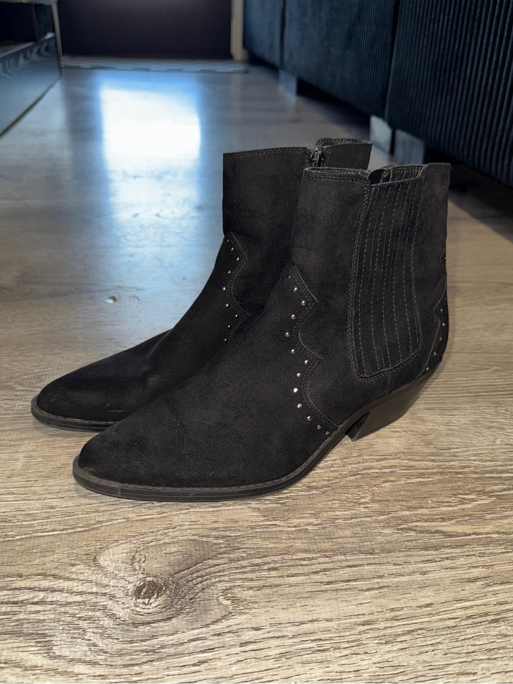 No Boundaries Western Suede Bootie